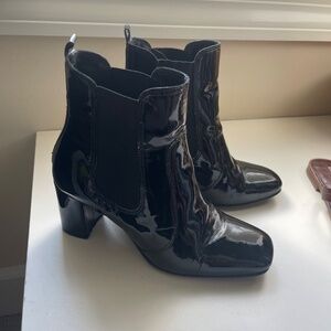 PATENT LEATHER BOOTIES Size 38 (7US)